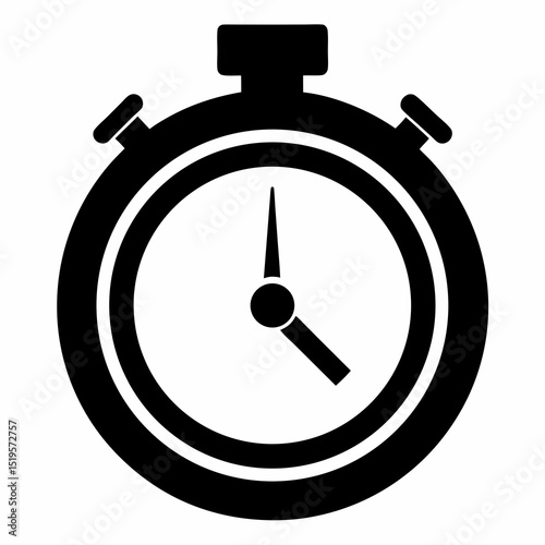 Stopwatch Icon Vector Illustration for Time, Speed, and Accuracy