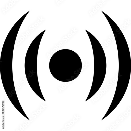 WiFi Signal Icon Vector - Wireless Internet Connection Network Symbol