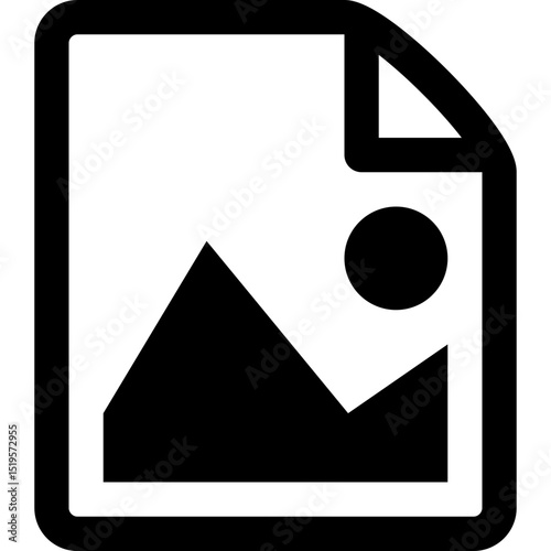 Image Picture File Photo Document Icon Vector