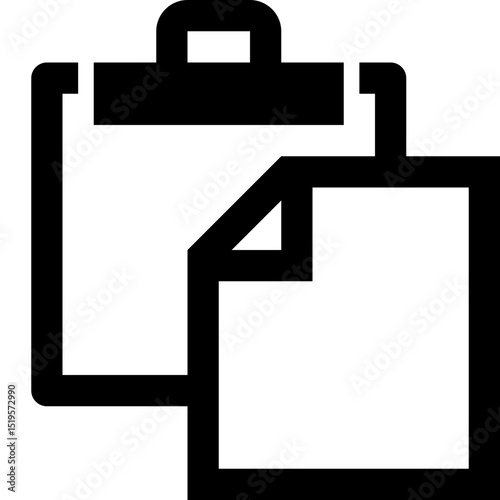 Paste Clipboard Copy Document Icon Vector