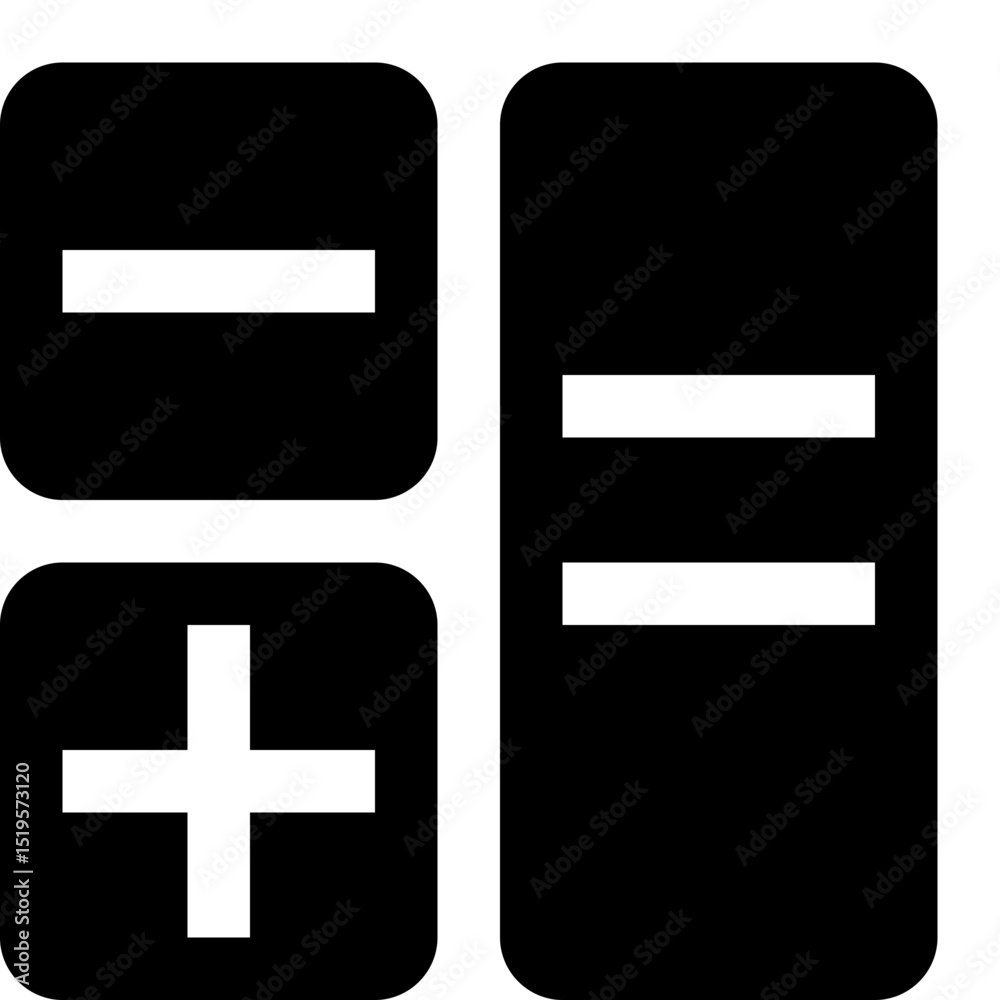 Fototapeta premium Calculator Math Accounting Finance Icon Vector