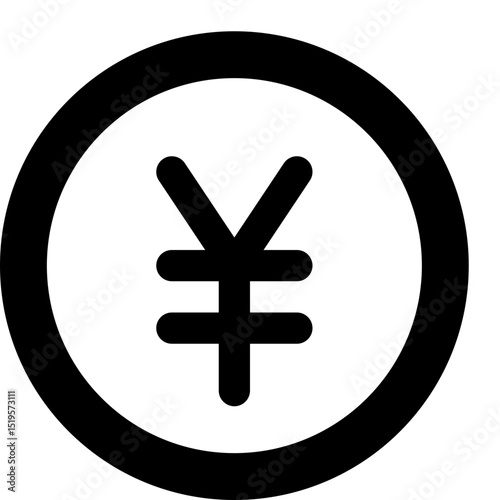 Yen Currency Money Japan Icon Vector