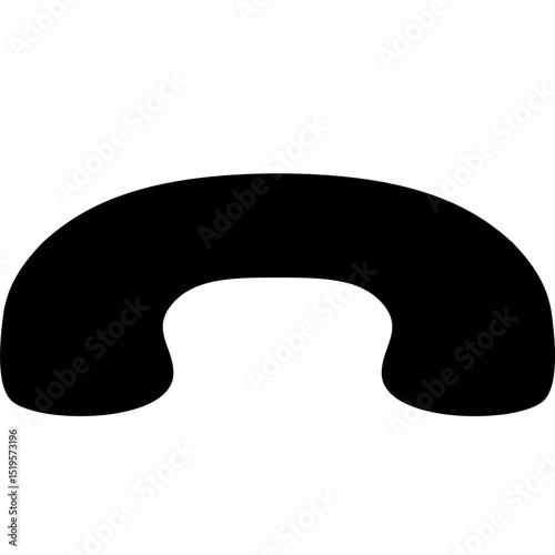 Phone Handset Call Communication Icon Vector