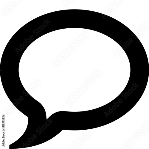 Speech Bubble Icon Vector - Chat Message Communication Symbol