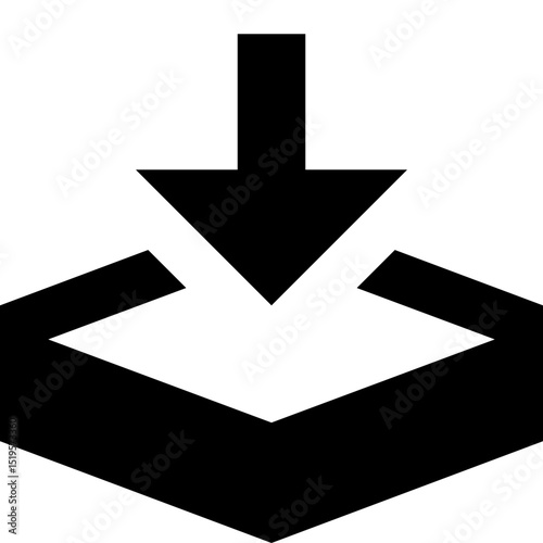 Download Icon Vector - Save File Import Symbol
