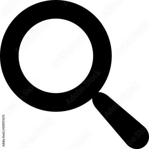 Search Icon Vector - Magnifying Glass Find Look Symbol