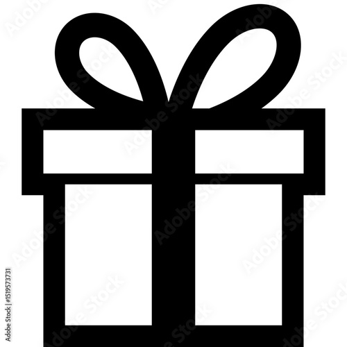 Gift Box Icon Vector - Present Package Surprise Symbol