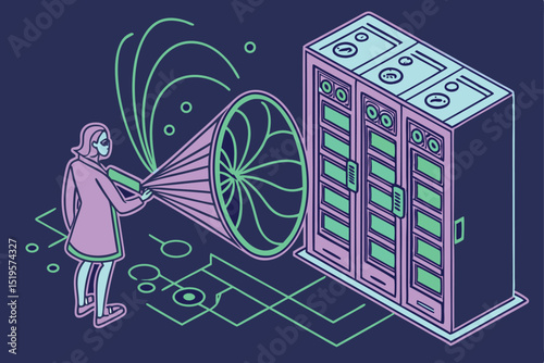 Quantum Internet Data Flow Visualization