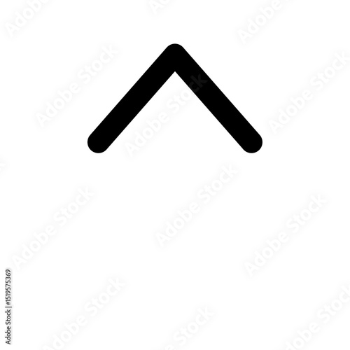 Up Arrow Icon - Simple Upward Direction Vector Symbol