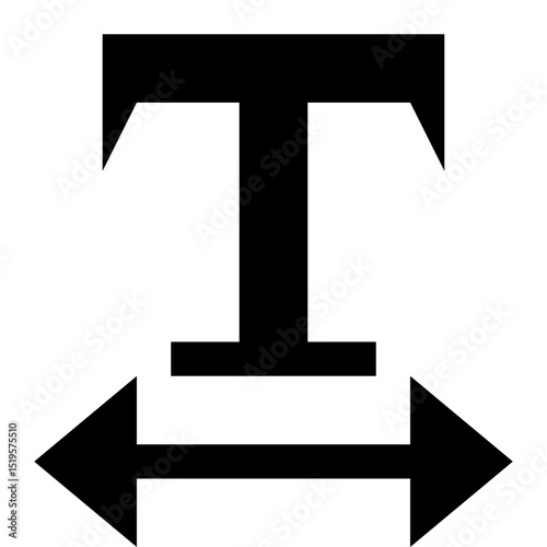 Text Format Icon - Typography Alignment Symbol Vector Design
