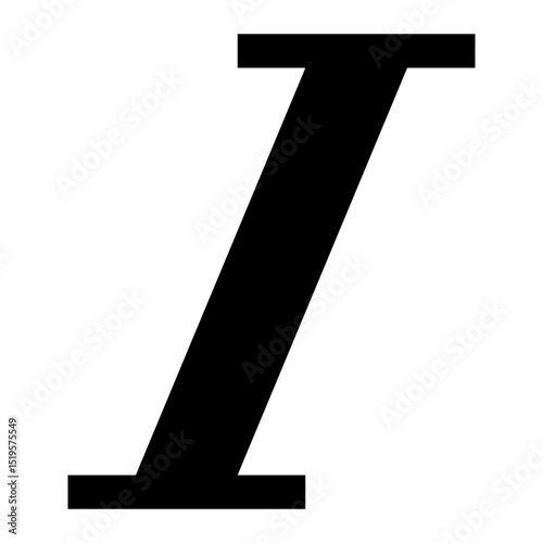 Letter Z Icon - Bold Black Alphabet Typography Vector Symbol