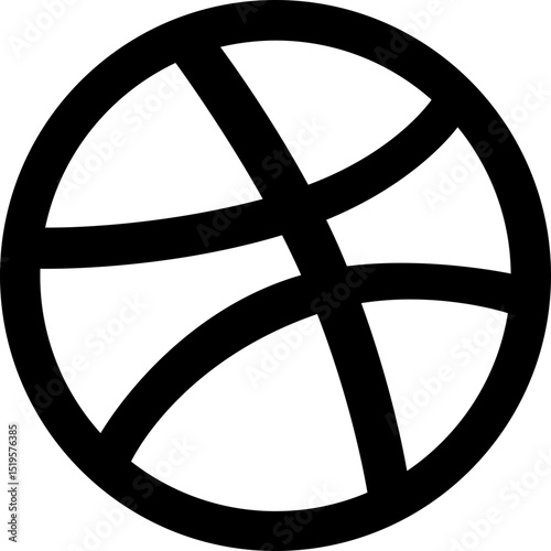 Dribbble Design Community Basketball Icon Vector