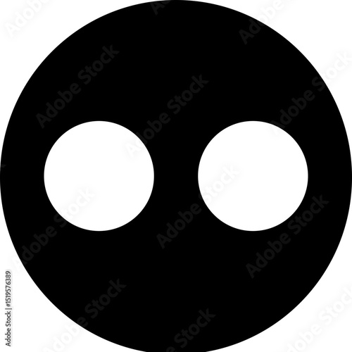 Flickr Photo Sharing Photography Circle Icon Vector