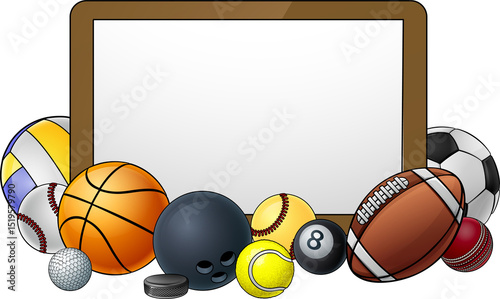 Sport Ball Sign Sports Ball...