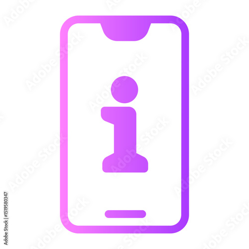 Smartphone gradient icon