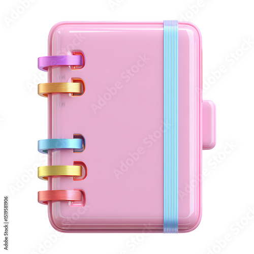 Pink Notebook, high resolution digital graphic illustration for web and print use with clean background perfect for ads social media banners posters marketing presentations commercial projects