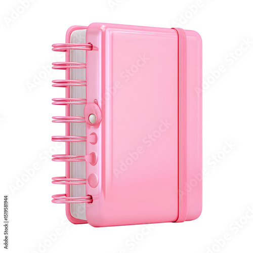 Pink Notebook Image, high resolution digital graphic illustration for web and print use with clean background perfect for ads social media banners posters marketing presentations commercial projects