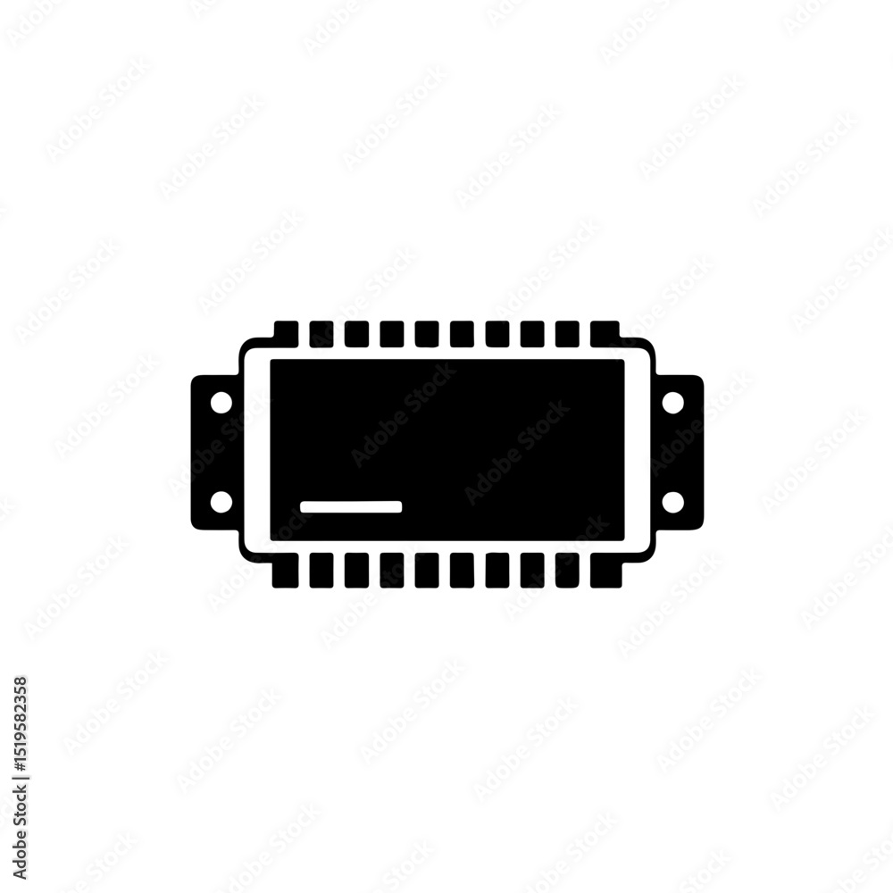 Fototapeta premium Microchip circuit board component