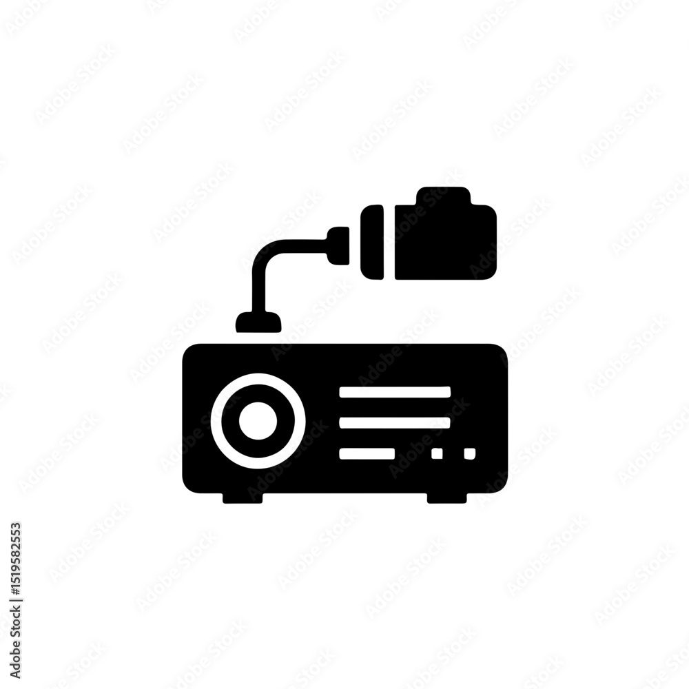 Obraz premium Projector with Camera Input Icon