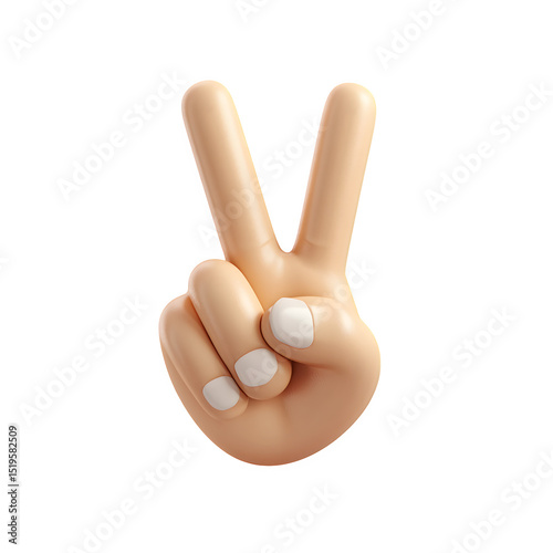 Peace Hand Gesture Sign Illustration, high resolution digital graphic illustration for web and print use with clean background perfect for ads social media banners posters marketing