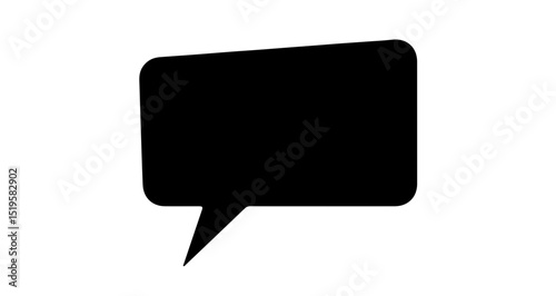 Simple speech bubble blank dialog