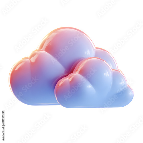 Partly Cloudy Weather Stock, high resolution digital graphic illustration for web and print use with clean background perfect for ads social media banners posters marketing presentations