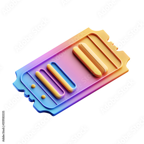 Paper Ticket For Cinema Theatre Or Festival Card Illustration, high resolution digital graphic illustration for web and print use with clean background perfect for ads social media