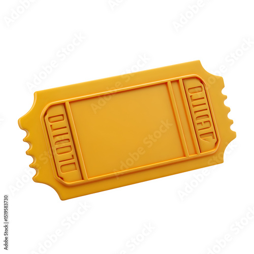 Paper Cinema Or Theatre Ticket In Illustration, high resolution digital graphic illustration for web and print use with clean background perfect for ads social media banners posters