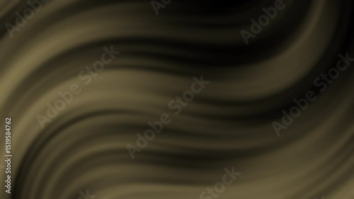 Smooth, flowing abstract waves in shades of brown and black, creating a soft and modern background effect, abstract texture gradient motion background animation.