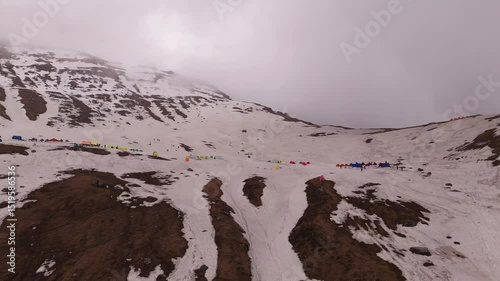 Cloud-Wrapped Dreams – Nagaru Campsite Drone View