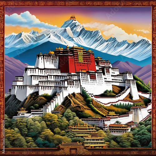 Stop-Motion Animation: Airbrush Style Potala Palace for Stunning Visual Effects