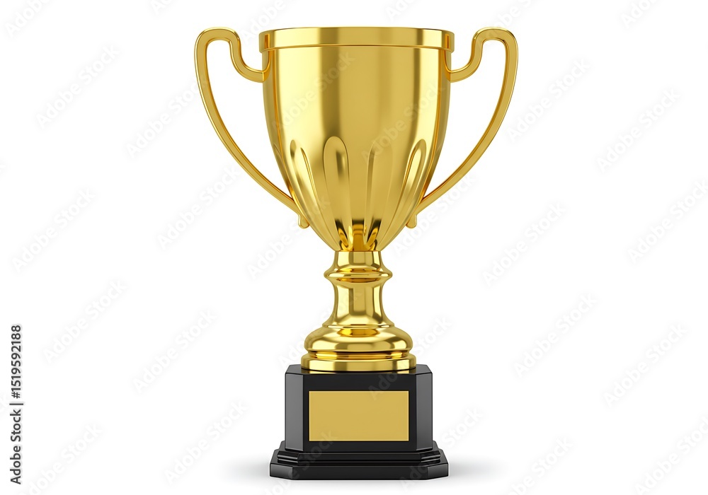 3d Golden trophy isolated on white background for championship, achievement, success, and competition use cases. 3d Golden trophy isolated on white background for championship, achievement, success, and competition use cases.