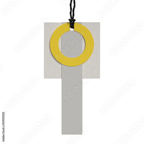 Blank price tag and label