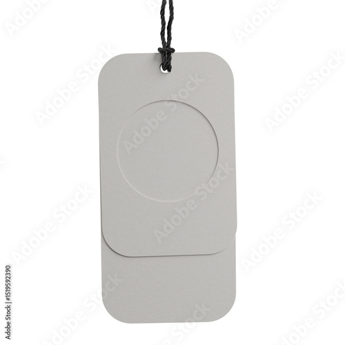 Blank price tag and label