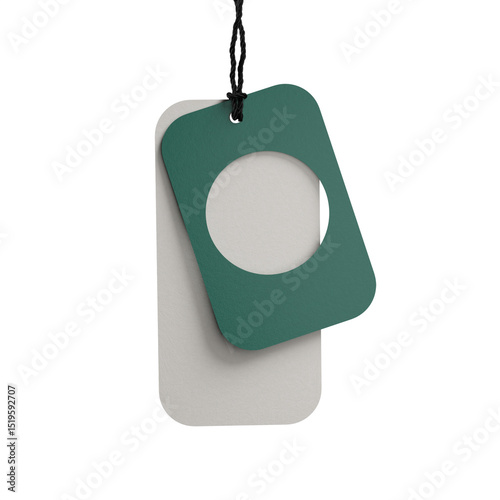 Blank price tag and label