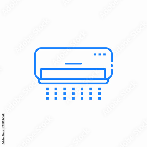 air conditioning unit icon sign vector