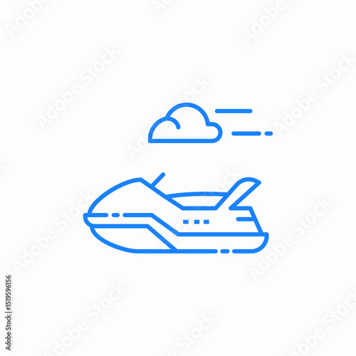 airplane cloud flying icon sign vector