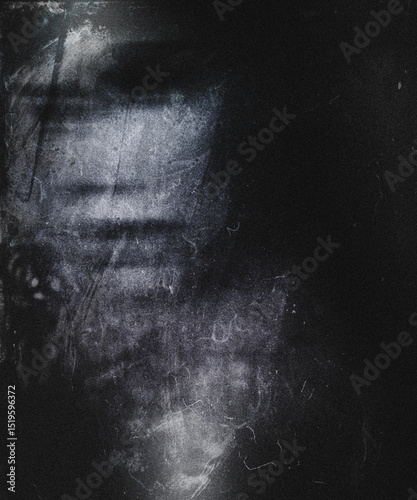 Obraz na plátně Horror spooky wallpaper with scary woman, halloween  blurred background