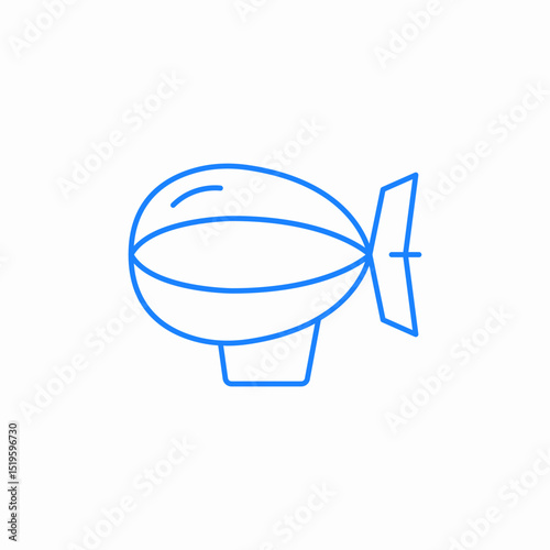 blimp air icon sign vector