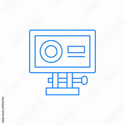 camera action recording icon sign vector
