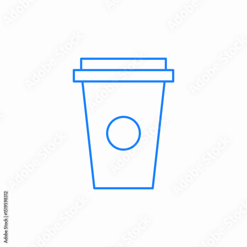coffee to go cup icon sign vector