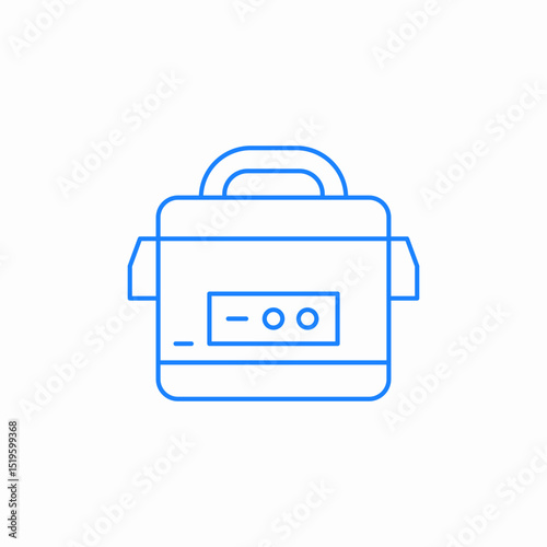 electric cooker icon sign vector