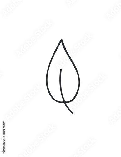 Leaf Line Art