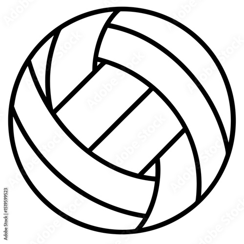 Vector icon set of sport balls including volleyball, tennis, football, basketball, and soccer for game and competition design