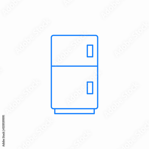 fridge cold storage icon sign vector
