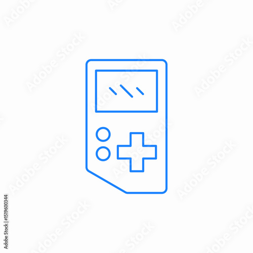 handheld gaming console icon sign vector