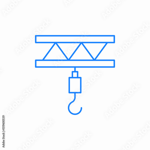 hoist system icon sign vector