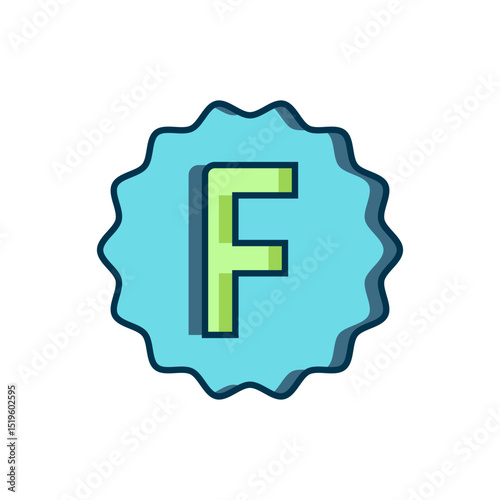 Filled outline Exam paper with incorrect answers survey icon isolated on white background. Bad mark of test results. Flat filled outline style with shadow. Vector