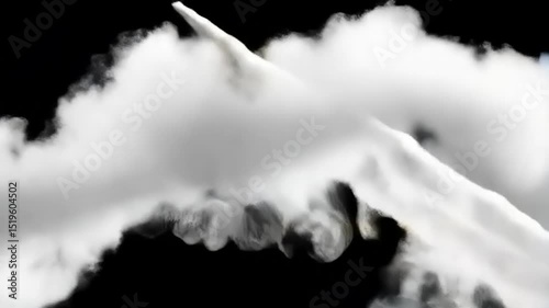 Ethereal wisps of smoke swirling against a dark backdrop, creating a mysterious atmosphere