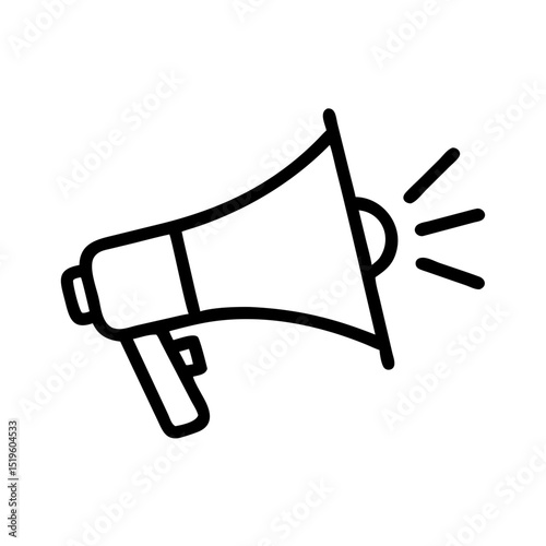 Promote your message with this bold megaphone icon, perfect for announcements!